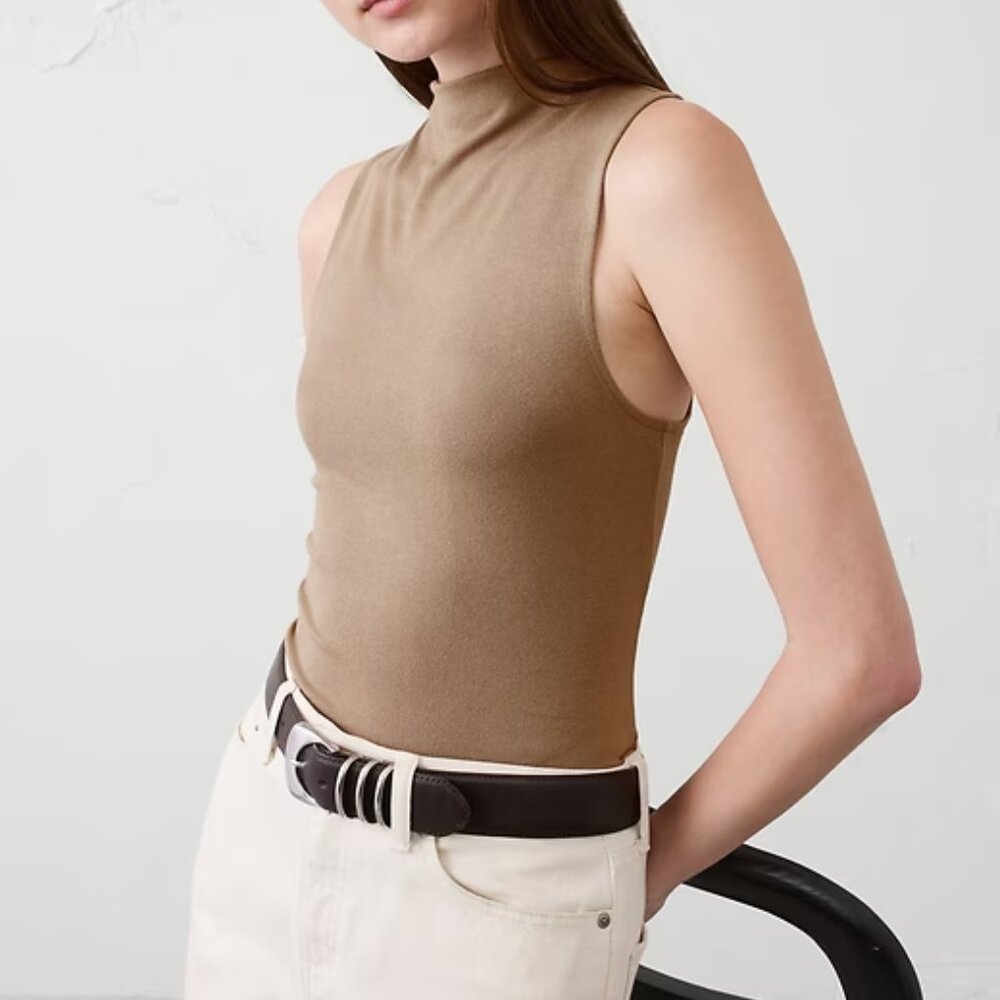 Banana Republic  Soft Luxe Mock-Neck Top